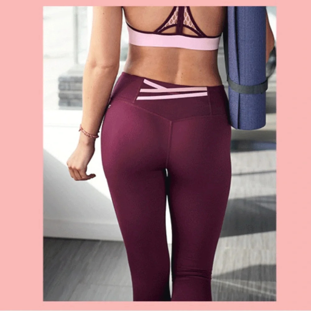 Fabletics Trinity Leggings - Purple - Size Small